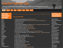 Tablet Screenshot of fastdarfur.org